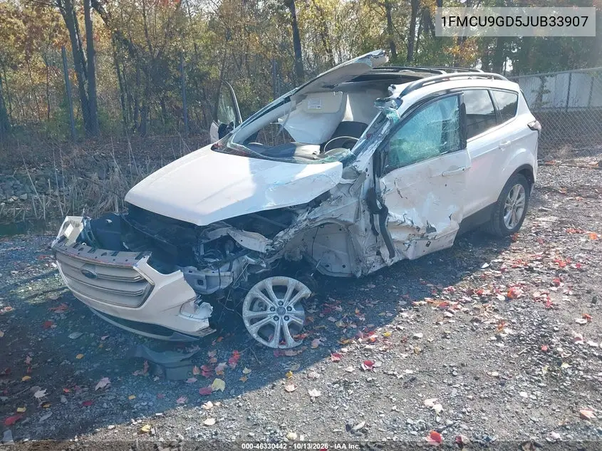 2018 FORD ESCAPE VIN 1FMCU9GD5JUB33907 — фото 2