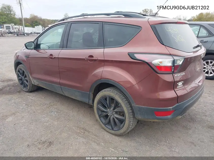 2018 FORD ESCAPE VIN 1FMCU9GD6JUB21202 — фото 3