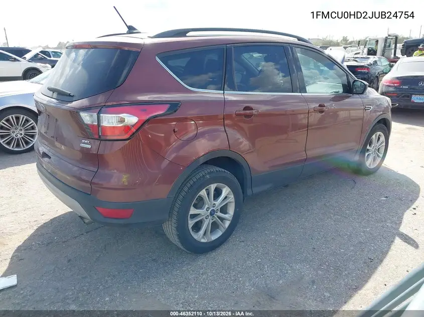 2018 FORD ESCAPE VIN 1FMCU0HD2JUB24754 — фото 4