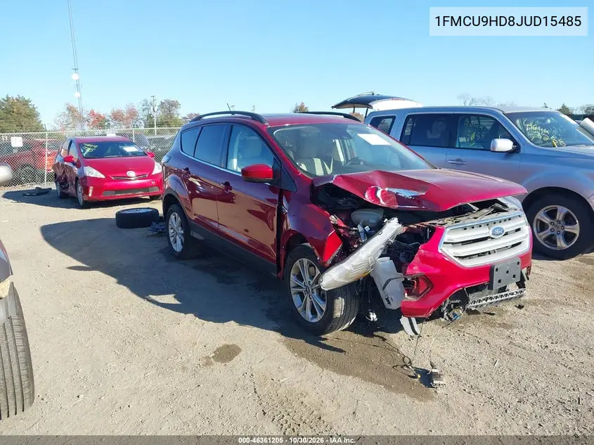 FORD ESCAPE 2018, VIN 1FMCU9HD8JUD15485