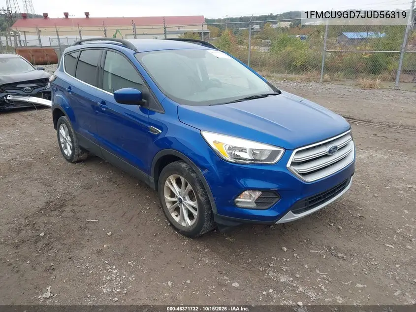 FORD ESCAPE 2018, VIN 1FMCU9GD7JUD56319