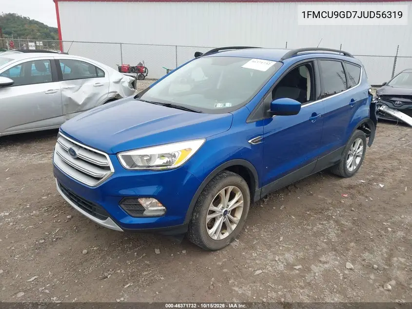 2018 FORD ESCAPE VIN 1FMCU9GD7JUD56319 — фото 2