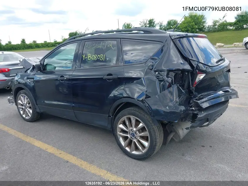 2019 FORD ESCAPE VIN 1FMCU0F79KUB08081 — фото 15