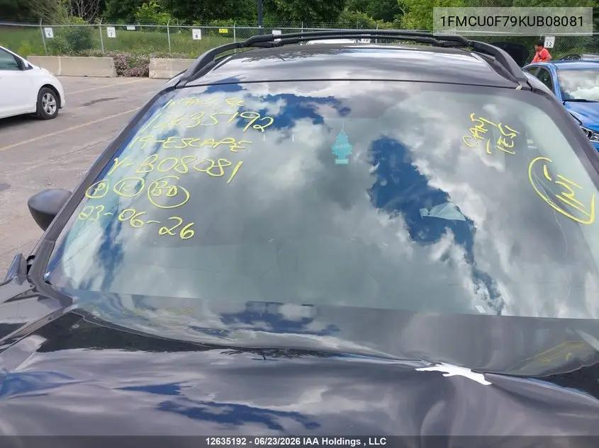 2019 FORD ESCAPE VIN 1FMCU0F79KUB08081 — фото 18