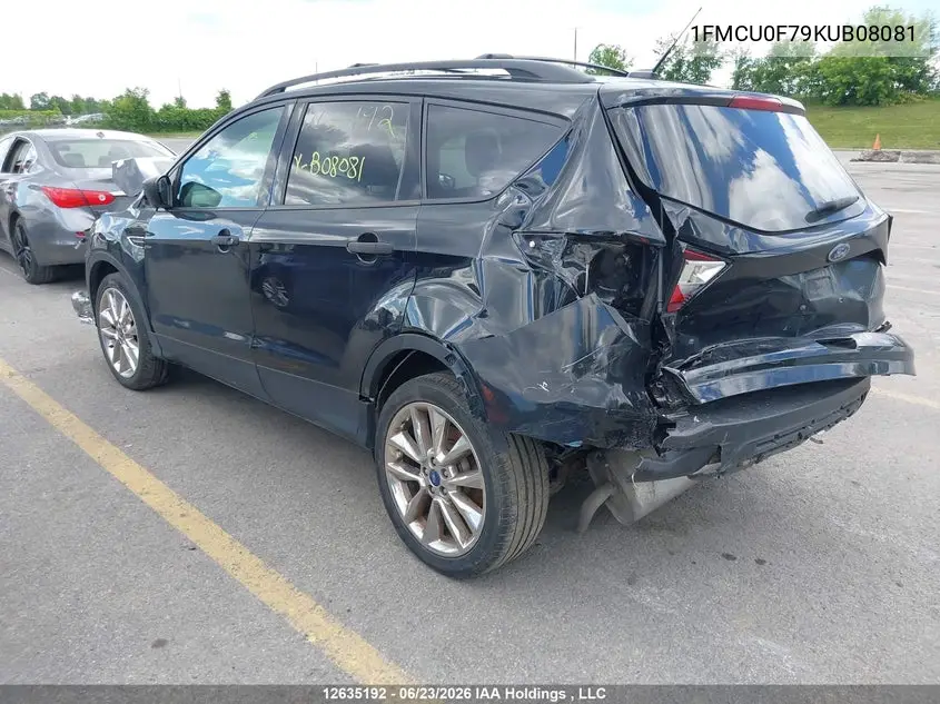 2019 FORD ESCAPE VIN 1FMCU0F79KUB08081 — фото 3