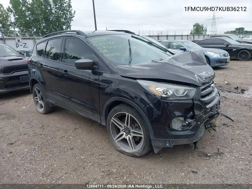 2019 FORD ESCAPE VIN 1FMCU9HD7KUB36212 — фото 2