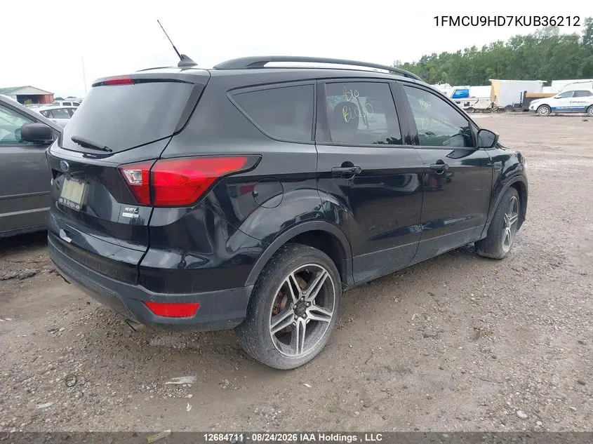 2019 FORD ESCAPE VIN 1FMCU9HD7KUB36212 — фото 4