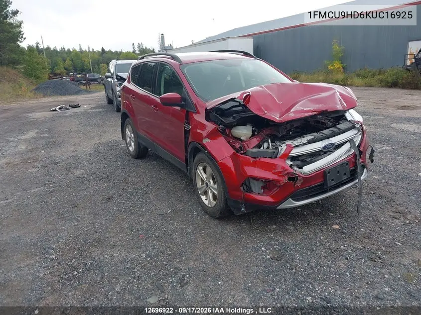 FORD ESCAPE 2019, VIN 1FMCU9HD6KUC16925