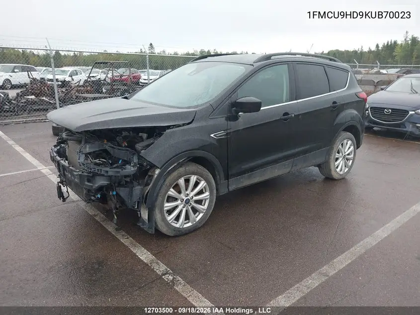 2019 FORD ESCAPE VIN 1FMCU9HD9KUB70023 — фото 2