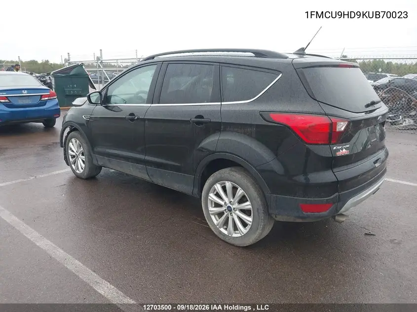 2019 FORD ESCAPE VIN 1FMCU9HD9KUB70023 — фото 3