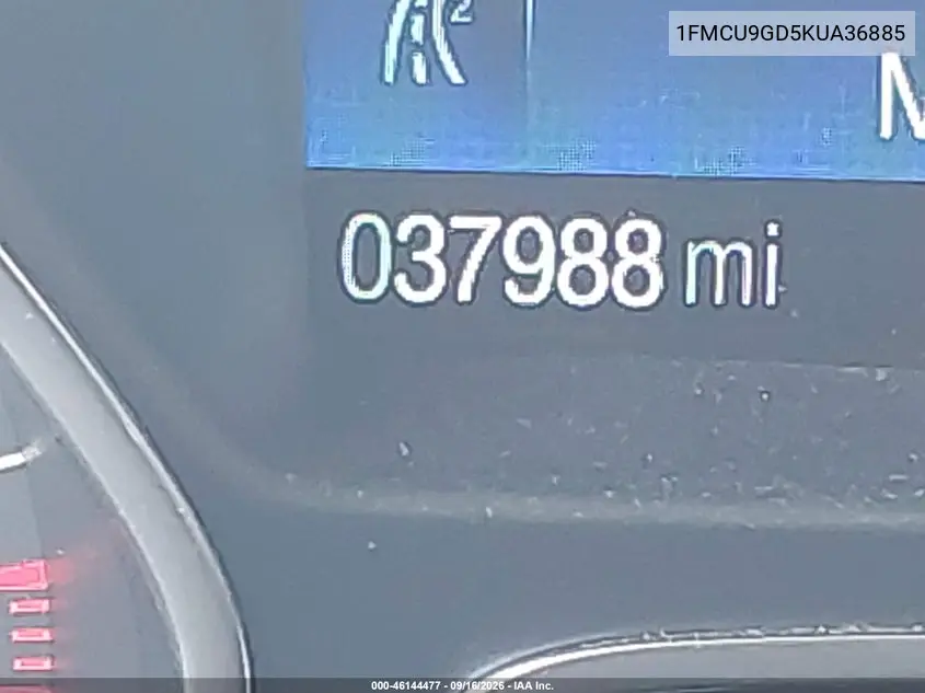 2019 FORD ESCAPE VIN 1FMCU9GD5KUA36885 — фото 17