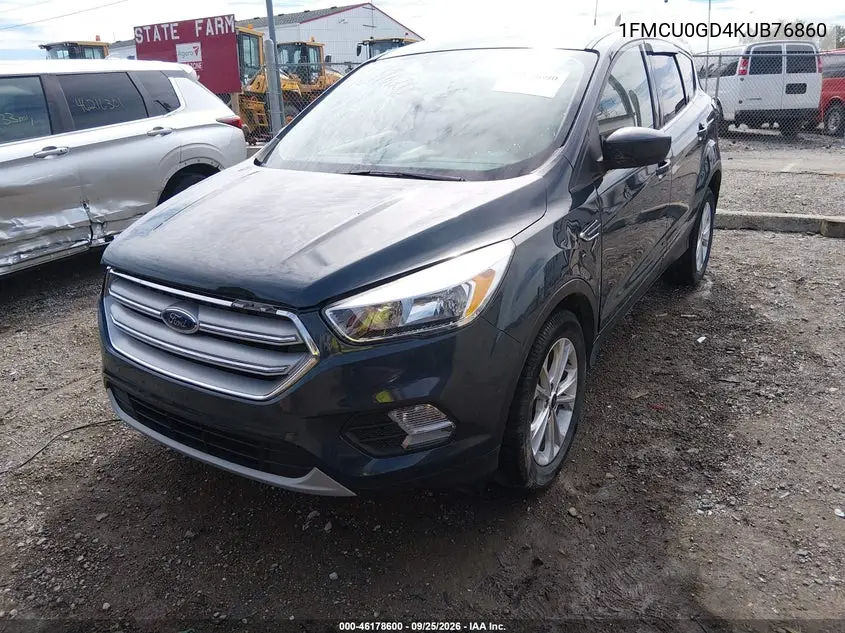 2019 FORD ESCAPE VIN 1FMCU0GD4KUB76860 — фото 2