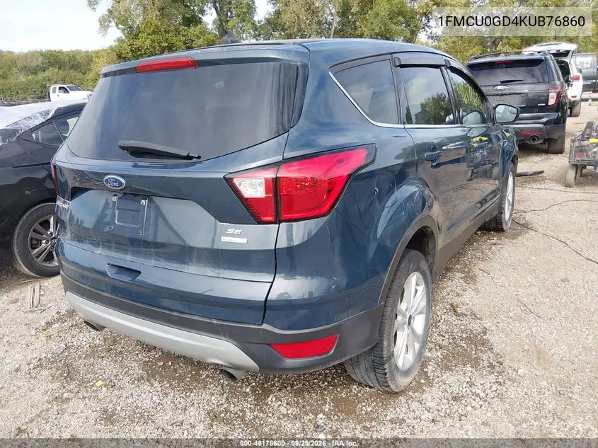2019 FORD ESCAPE VIN 1FMCU0GD4KUB76860 — фото 4