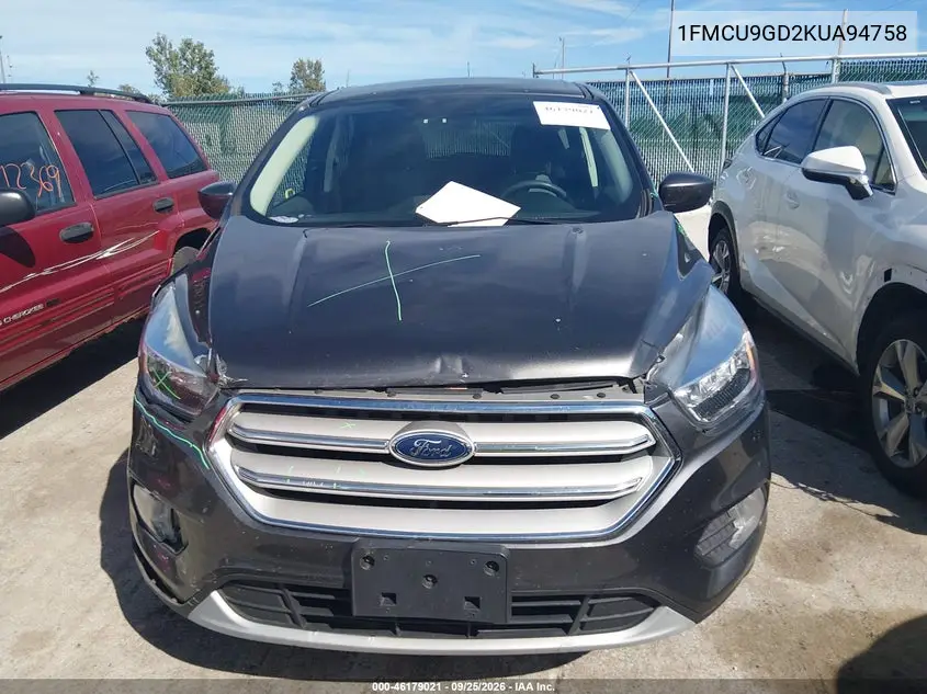 2019 FORD ESCAPE VIN 1FMCU9GD2KUA94758 — фото 12