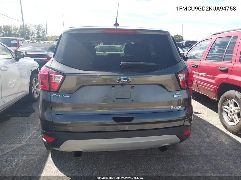 2019 FORD ESCAPE VIN 1FMCU9GD2KUA94758 — фото 16