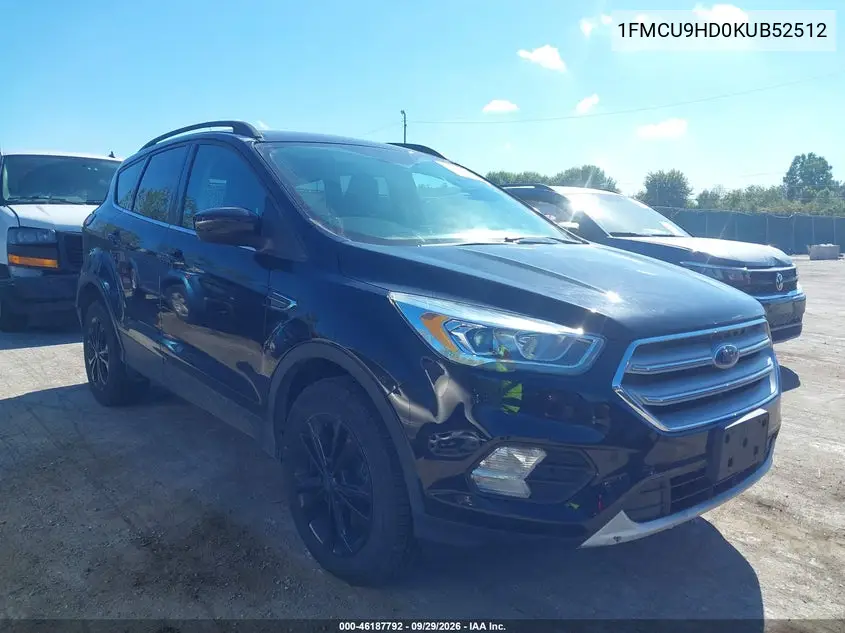 FORD ESCAPE 2019, VIN 1FMCU9HD0KUB52512