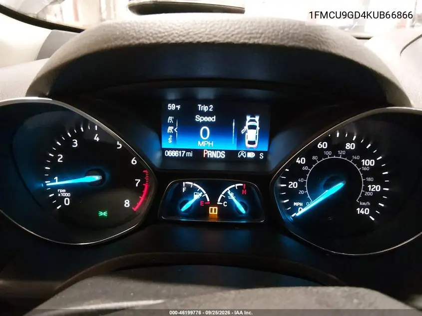 2019 FORD ESCAPE VIN 1FMCU9GD4KUB66866 — фото 7