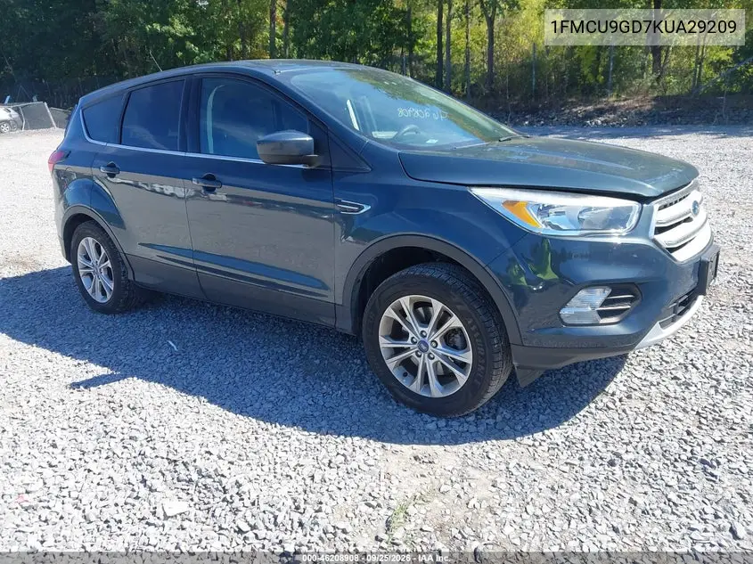 FORD ESCAPE 2019, VIN 1FMCU9GD7KUA29209