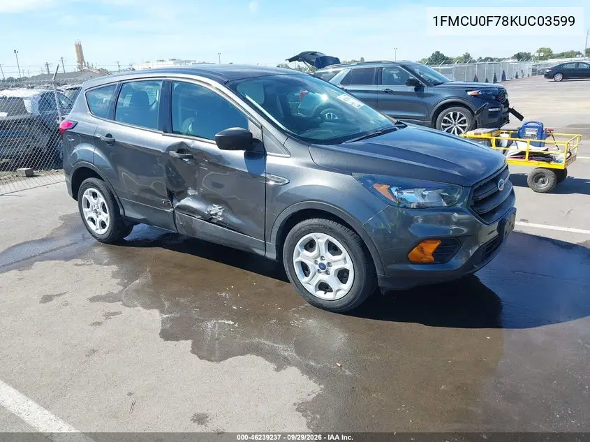 FORD ESCAPE 2019, VIN 1FMCU0F78KUC03599