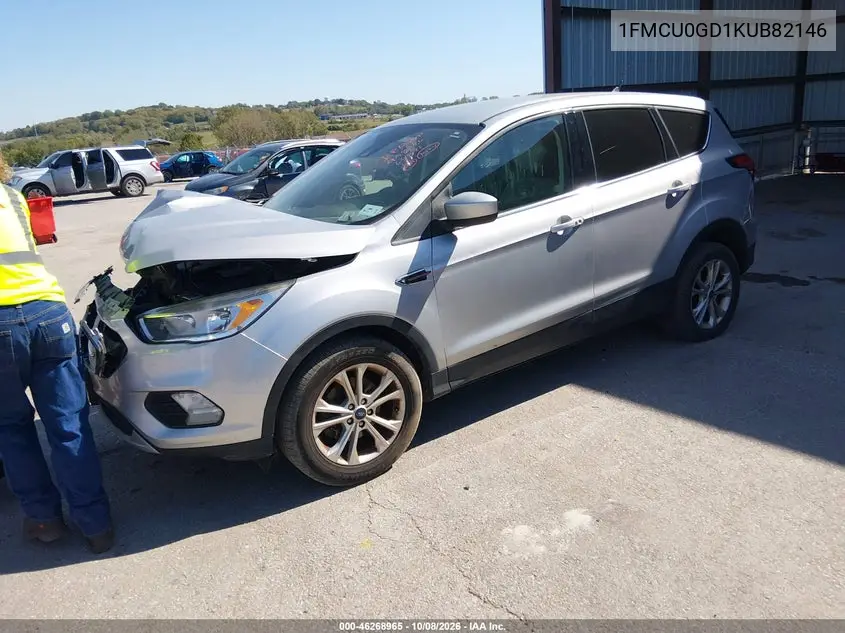 2019 FORD ESCAPE VIN 1FMCU0GD1KUB82146 — фото 2