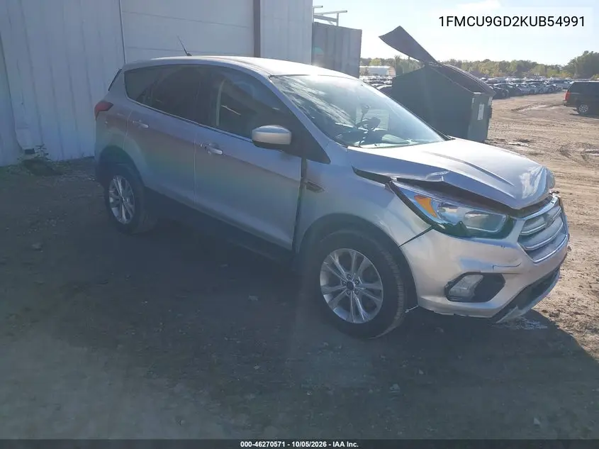 FORD ESCAPE 2019, VIN 1FMCU9GD2KUB54991