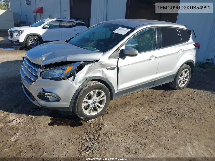 2019 FORD ESCAPE VIN 1FMCU9GD2KUB54991 — фото 2