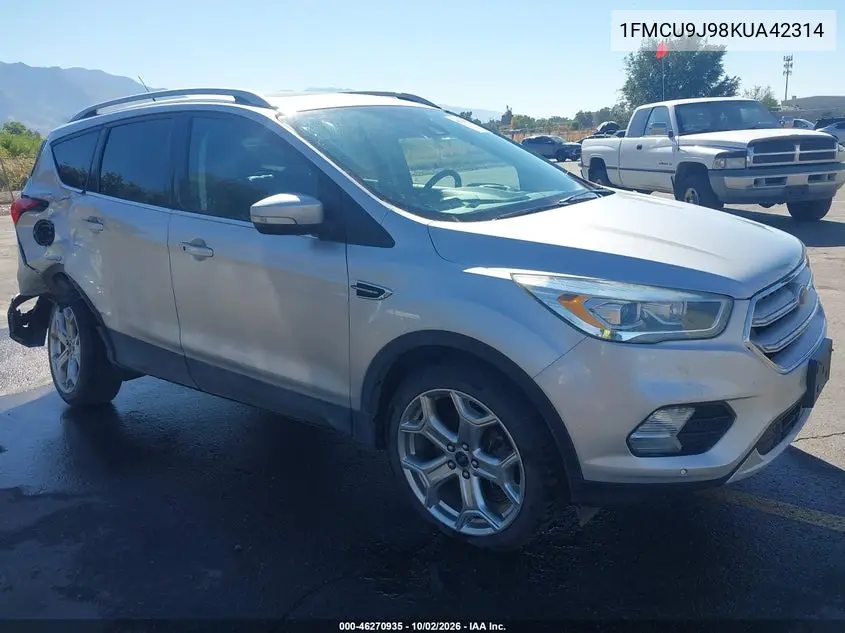 FORD ESCAPE 2019, VIN 1FMCU9J98KUA42314