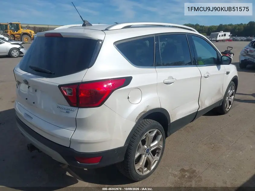 2019 FORD ESCAPE VIN 1FMCU9J90KUB51575 — фото 4