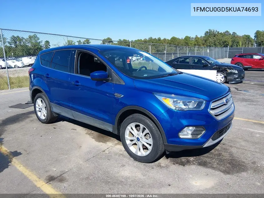 FORD ESCAPE 2019, VIN 1FMCU0GD5KUA74693