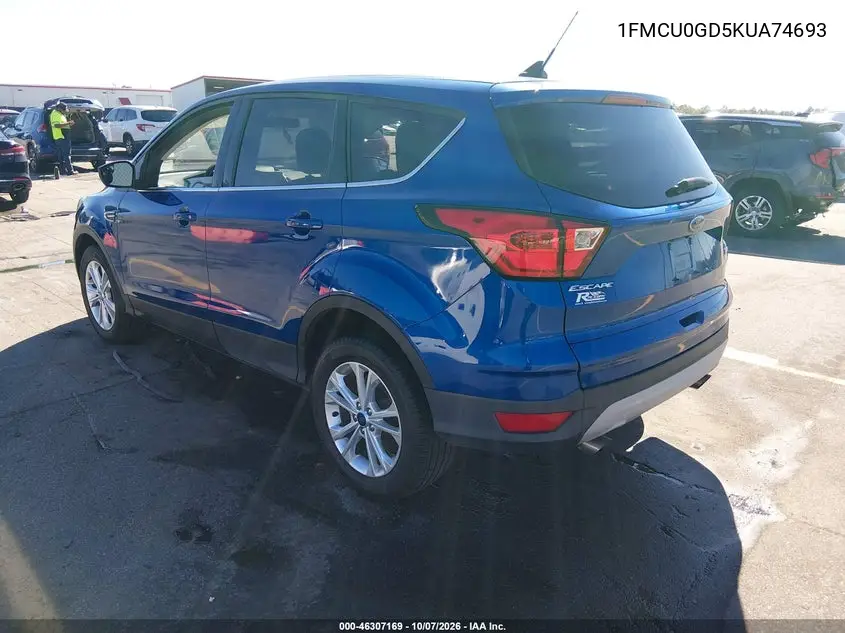 2019 FORD ESCAPE VIN 1FMCU0GD5KUA74693 — фото 3