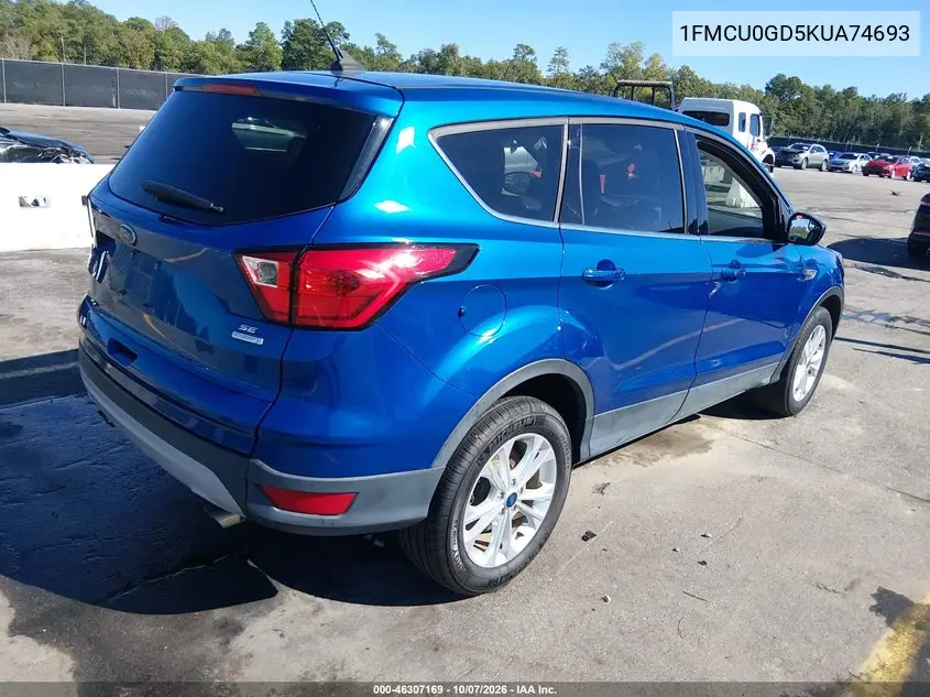 2019 FORD ESCAPE VIN 1FMCU0GD5KUA74693 — фото 4