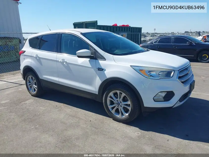 FORD ESCAPE 2019, VIN 1FMCU9GD4KUB63496