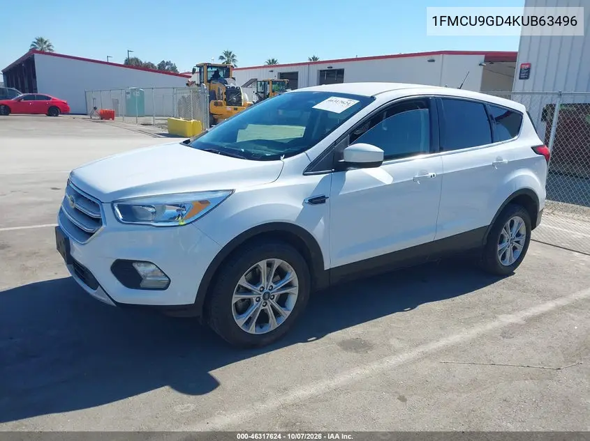 2019 FORD ESCAPE VIN 1FMCU9GD4KUB63496 — фото 2
