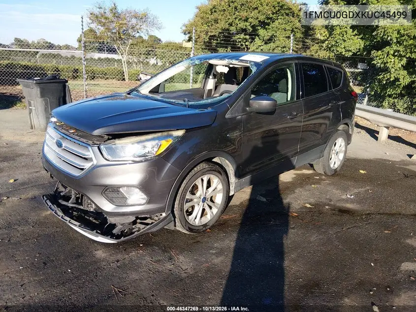 2019 FORD ESCAPE VIN 1FMCU0GDXKUC45499 — фото 2