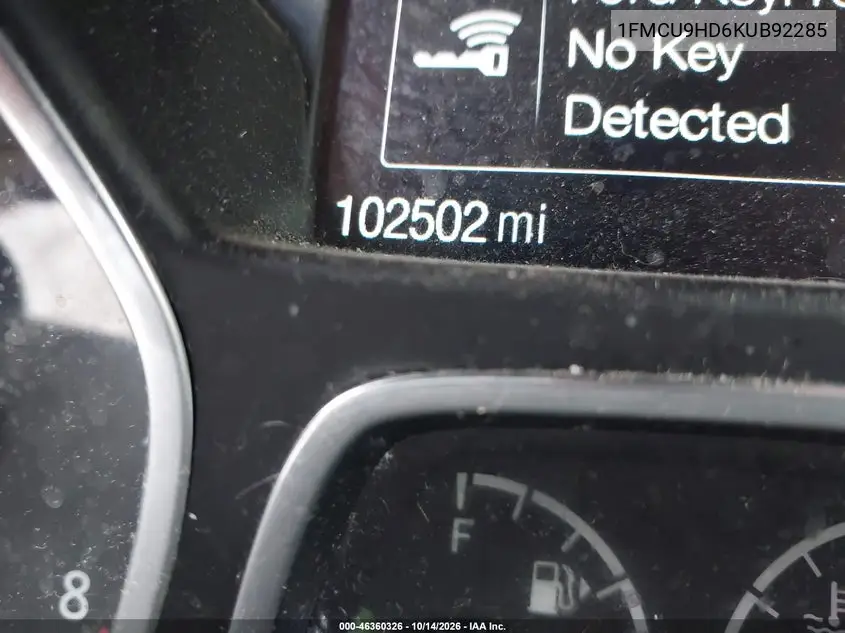 2019 FORD ESCAPE VIN 1FMCU9HD6KUB92285 — фото 14