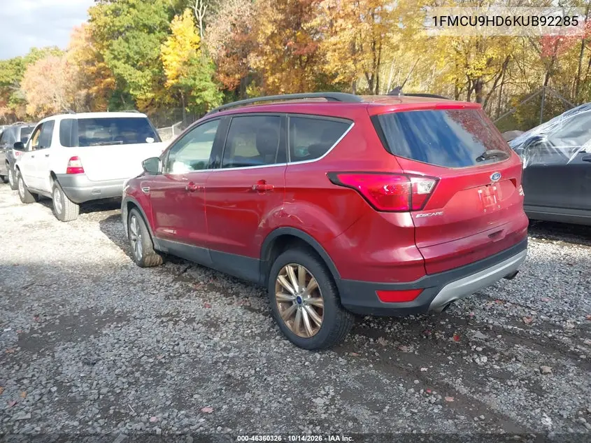 2019 FORD ESCAPE VIN 1FMCU9HD6KUB92285 — фото 3