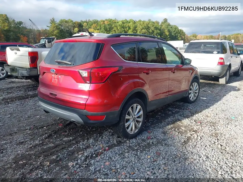 2019 FORD ESCAPE VIN 1FMCU9HD6KUB92285 — фото 4