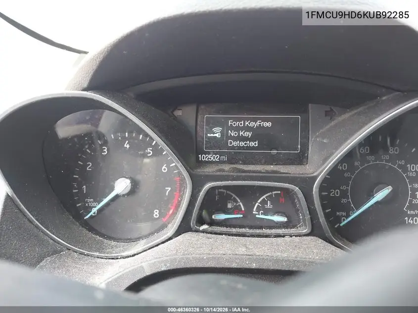 2019 FORD ESCAPE VIN 1FMCU9HD6KUB92285 — фото 7