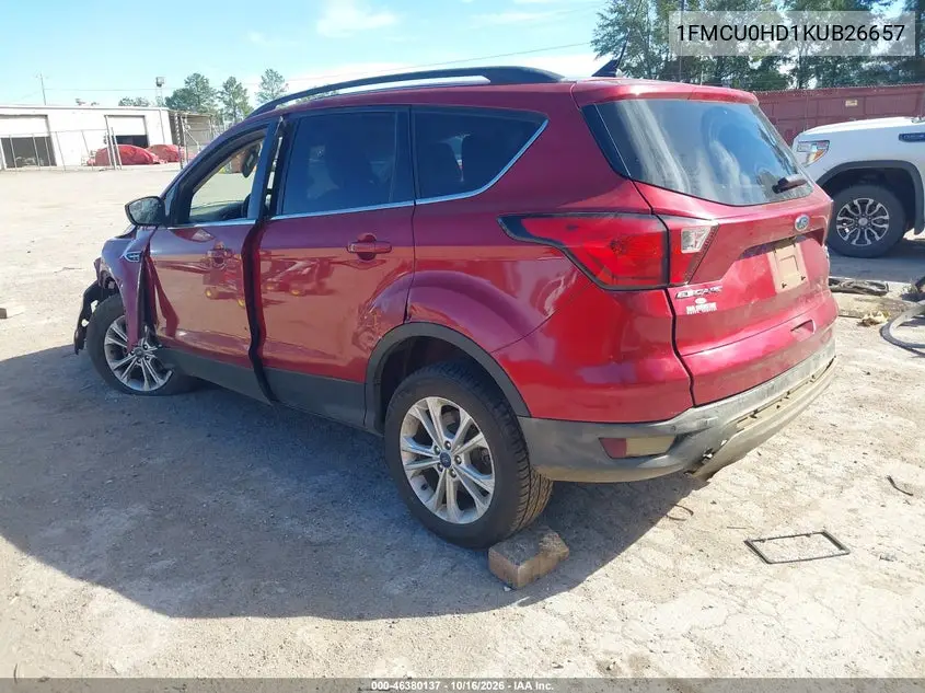 2019 FORD ESCAPE VIN 1FMCU0HD1KUB26657 — фото 3