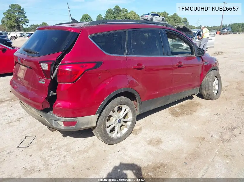 2019 FORD ESCAPE VIN 1FMCU0HD1KUB26657 — фото 4