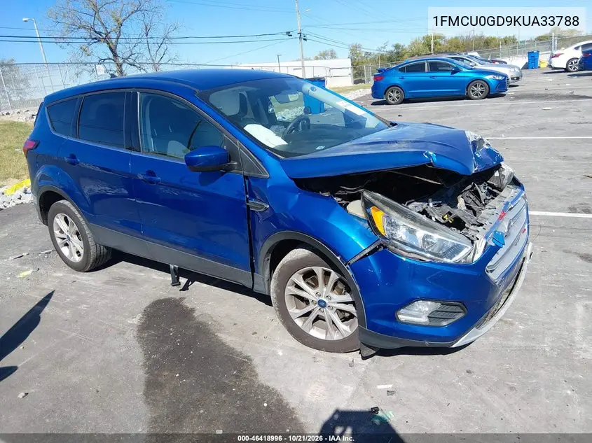 FORD ESCAPE 2019, VIN 1FMCU0GD9KUA33788