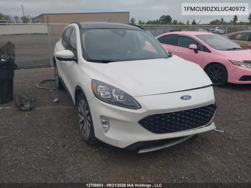 FORD ESCAPE 2020, VIN 1FMCU9DZXLUC40972