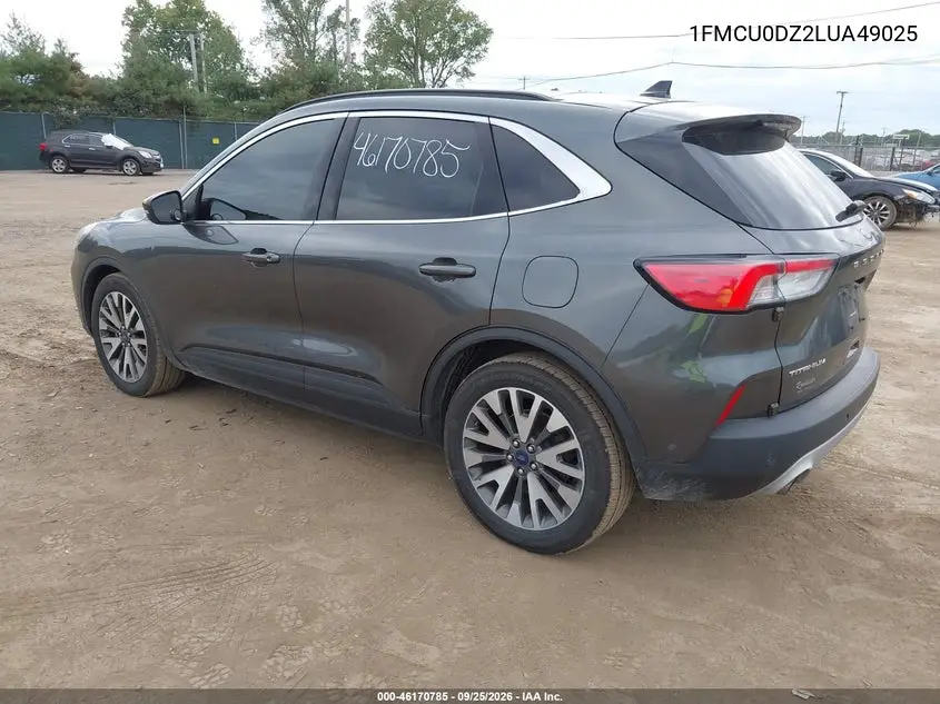 2020 FORD ESCAPE VIN 1FMCU0DZ2LUA49025 — фото 3