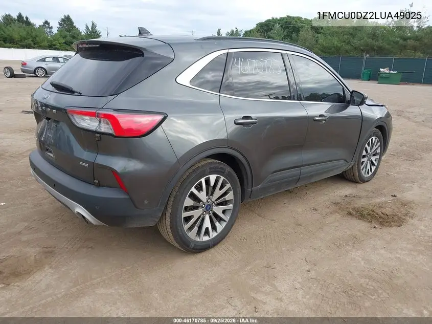 2020 FORD ESCAPE VIN 1FMCU0DZ2LUA49025 — фото 4