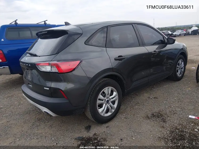 FORD ESCAPE 2020, VIN 1FMCU0F68LUA33611