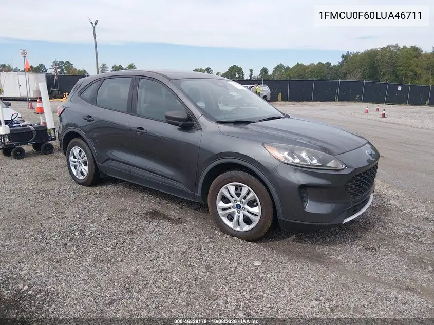 FORD ESCAPE 2020, VIN 1FMCU0F60LUA46711