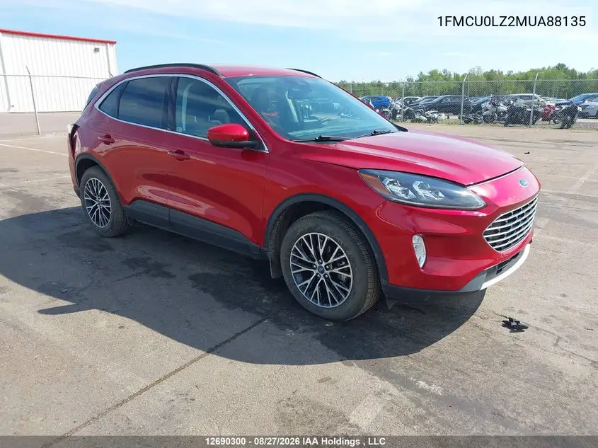 FORD ESCAPE 2021, VIN 1FMCU0LZ2MUA88135