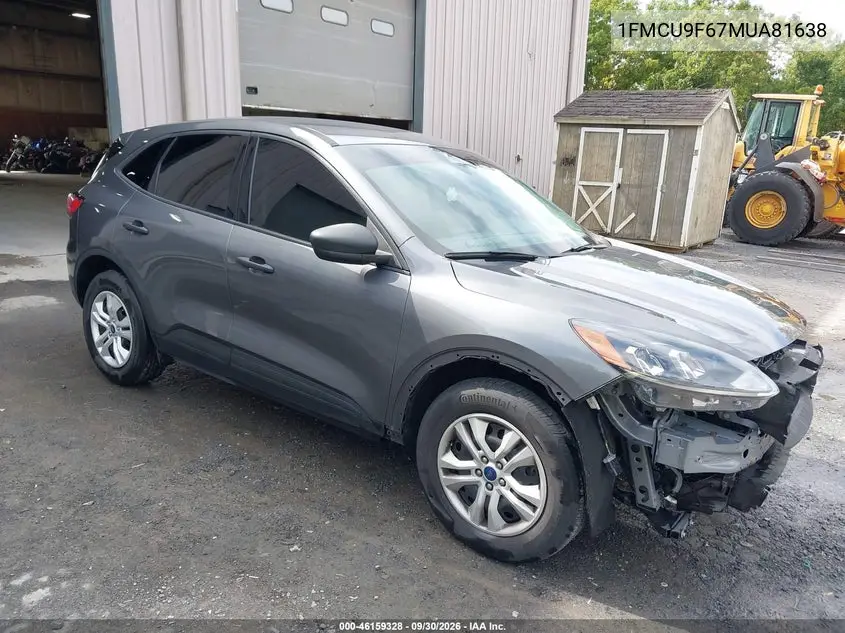 FORD ESCAPE 2021, VIN 1FMCU9F67MUA81638