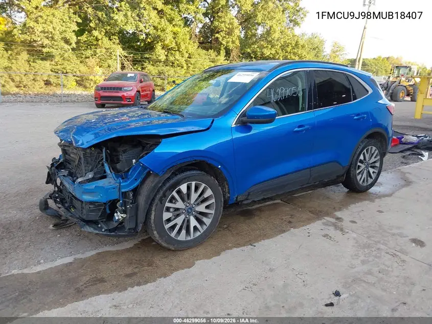 2021 FORD ESCAPE VIN 1FMCU9J98MUB18407 — фото 2