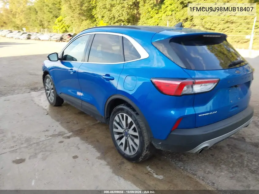 2021 FORD ESCAPE VIN 1FMCU9J98MUB18407 — фото 3